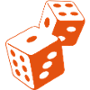 Two dice at the casino