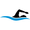 logo black swimming swimmer club team wasse