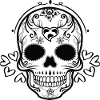 Skull with heart