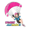 Women Pink Paraglider