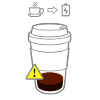 Warning Coffee Low
