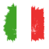 Italy Flag Brushstroke