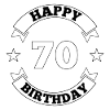 70th Birthday Happy Birthday