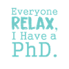 relax PhD Geschenk