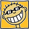 A grinning Tourist