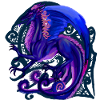 blauer Drache