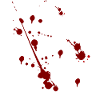 Blood spatter Halloween motif