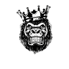 Gorilla mit Krone