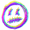 Crazy smiley face - RGB glitch