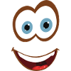 Visage souriant