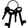 4 Schlüssel am Ring