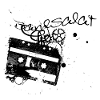 Cassette with tape salad