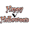 Happy Halloween Party lettrage 2