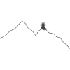 Cat on a mountain