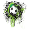 Green Graffiti Soccer Ball