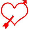 coeur flèche