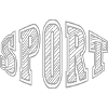 Sport - text lettering Simple