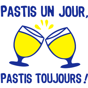 T-Shirt Drôle LOVE PASTIS – J'aime Le Pastis – Humour Alcool – Noir, Taille S