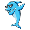 Dabbbing dolphin