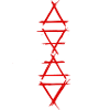 Element Symbol 4 Elemente Rot