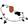 Süßer Comic Hund