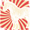 Cheval race Clydesdale