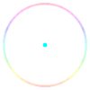 Circle and point