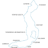 Lake Iseo with places
