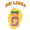 Sri Lanka Asia Country Fingerprint Gift