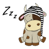 the sleeping little cow