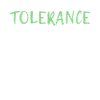 plus de tolérance!