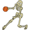 Basketball skeleton
