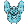 Bouledogue Français aquarelle Bouledogue Français
