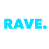 Logo Rave Music en turquoise