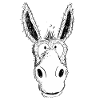 Æsel er glad jeg Donkey Head Comic I IA
