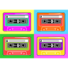Cassette pop art tape