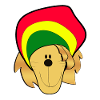 Lion with rasta cap