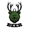 Funny Deer Bear Beer
