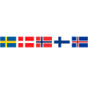 Scandinavia Flags Countries Runic Germanic