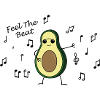 Feel the beat avocado