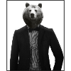 Bear in a suit