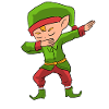 Dabbing Elf