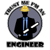 Tro på mig, jeg er ingeniør - med tegning og dragt
