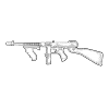 Machine gun weapon pistol