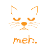 Le chat agacé