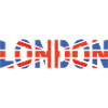 Londres couché avec drapeau