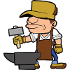 Blacksmith farrier craftsman