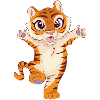 T-shirt bébé tigre