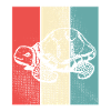 Turtle retro style