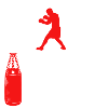 Guantoni da boxe sparring punching bag per hobby